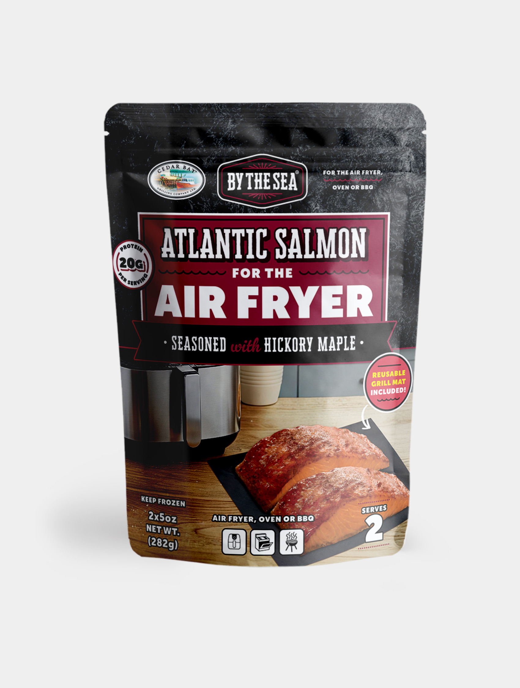 2 x 5 oz. Hickory Maple Salmon with Cooking Mat