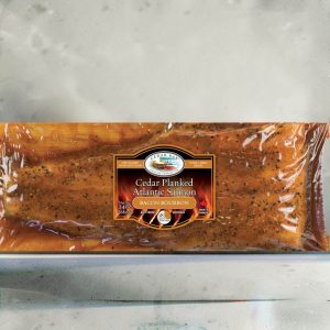 Bacon Bourbon Salmon Plank