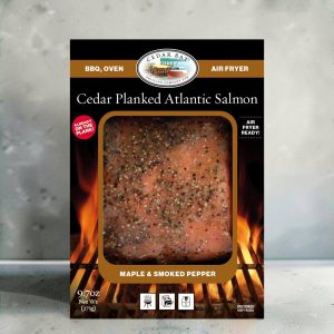 Maple Smoked Pepper Salmon Plank